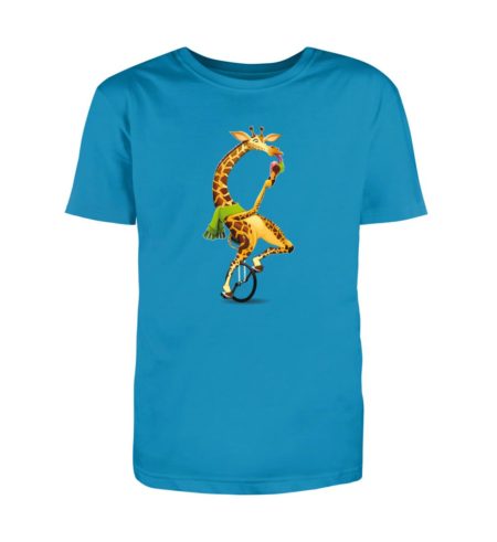 Giraffe Unicycle - T - Herren Premium Organic Shirt-6885