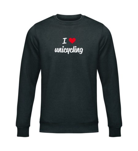 I love unicycling - SW - Unisex Organic Sweatshirt-16